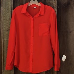 Old Navy semi sheer blouse size medium